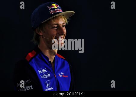 Brendon Hartley (NZL) Scuderia Toro Rosso à la Conférence de presse de la FIA. 19.07.2018. Championnat du monde de Formule 1, Rd 11, Grand Prix d'Allemagne, Hockenheim, Allemagne, Journée de préparation. Le crédit photo doit être lu : images XPB/Press Association. Banque D'Images