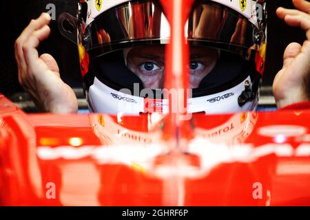 Sebastian Vettel (GER) Ferrari SF71H. Grand Prix d'Allemagne, vendredi 20 juillet 2018. Hockenheim, Allemagne. 20.07.2018. Championnat du monde de Formule 1, Rd 11, Grand Prix d'Allemagne, Hockenheim, Allemagne, Journée d'entraînement. Le crédit photo doit être lu : images XPB/Press Association. Banque D'Images