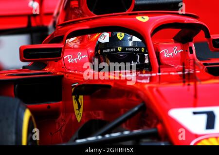 Kimi Raikkonen (fin) Ferrari SF71H. 01.08.2018. Test de formule 1, Budapest, Hongrie. Le crédit photo doit être lu : images XPB/Press Association. Banque D'Images