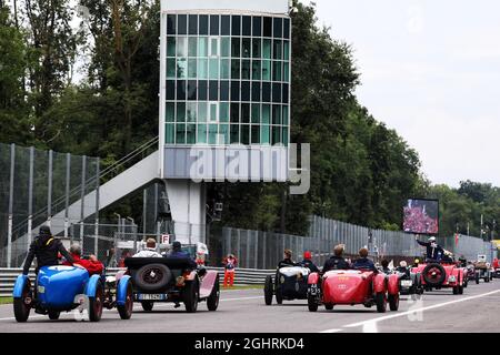 Les pilotes défilent. 02.09.2018. Championnat du monde de Formule 1, Rd 14, Grand Prix d'Italie, Monza, Italie, Jour de la course. Le crédit photo doit être lu : images XPB/Press Association. Banque D'Images