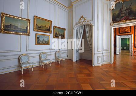 Chambre, nouvelles chambres, Palais de Sanssouci, Potsdam, Brandebourg, Allemagne Banque D'Images