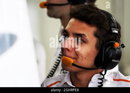 Pilote de test McLaren Lando Norris (GBR). 05.10.2018. Championnat du monde de Formule 1, Rd 17, Grand Prix japonais, Suzuka, Japon, Journée d'entraînement. Le crédit photo doit être lu : images XPB/Press Association. Banque D'Images