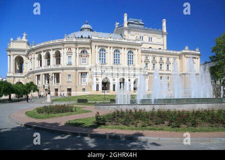 Opéra Odessa Théâtre académique national d'Opéra et de Ballet, Odessa, Ukraine Banque D'Images