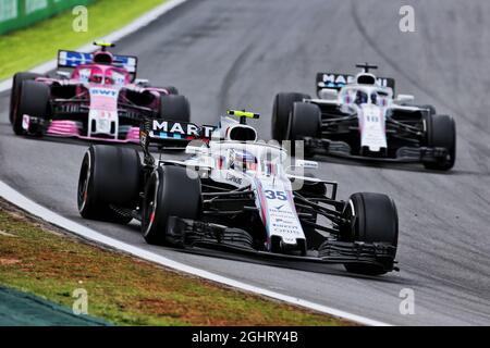 Sergey Sirotkin (RUS) Williams FW41. 11.11.2018. Championnat du monde de Formule 1, Rd 20, Grand Prix brésilien, Sao Paulo, Brésil, Jour de la course. Le crédit photo doit être lu : images XPB/Press Association. Banque D'Images