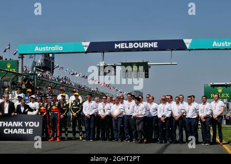 Les clients potentiels sont payés à Charlie Whiting. 17.03.2019. Championnat du monde de Formule 1, Rd 1, Grand Prix d'Australie, Albert Park, Melbourne, Australie, jour de la course. Le crédit photo doit être lu : images XPB/Press Association. Banque D'Images