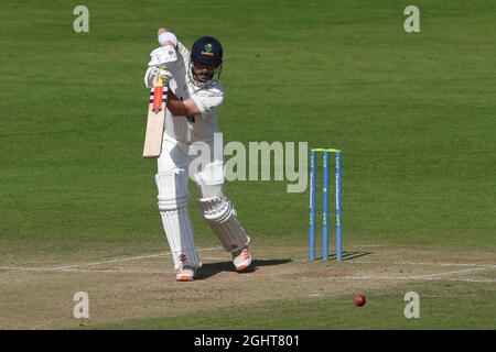 CHESTER LE STREET, ROYAUME-UNI. 7 SEPT. Hamish Rutherford de Glamorgan battes pendant le LV= Championnat du comté de match entre Durham County Cricket Club et le Glamorgan County Cricket Club à Emirates Riverside, Chester le Street le mardi 7 septembre 2021. (Crédit : will Matthews | MI News) crédit : MI News & Sport /Alay Live News Banque D'Images