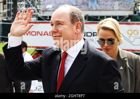 HSH Prince Albert de Monaco (mon) et Princesse Charlene de Monaco. 25.05.2019. Championnat du monde de Formule 1, Rd 6, Grand Prix de Monaco, Monte Carlo, Monaco, Jour de qualification. Le crédit photo doit être lu : images XPB/Press Association. Banque D'Images