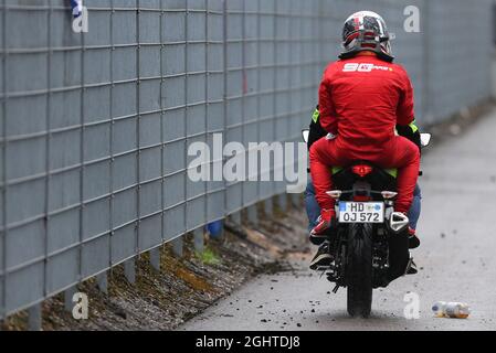 Charles Leclerc (mon) Ferrari a pris sa retraite de la course. 28.07.2019. Championnat du monde de Formule 1, Rd 11, Grand Prix d'Allemagne, Hockenheim, Allemagne, Jour de la course. Le crédit photo doit être lu : images XPB/Press Association. Banque D'Images