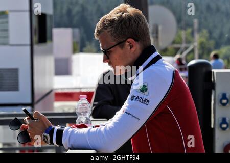 Marcus Ericsson (SWE) Alfa Romeo Racing troisième pilote. 30.08.2019. Formula 1 World Championship, Rd 13, Grand Prix de Belgique, Spa Francorchamps, Belgique, Journée d'entraînement. Le crédit photo doit être lu : images XPB/Press Association. Banque D'Images