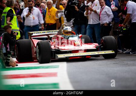 Jody Scheckter (RSA) dans la Ferrari 312T4 1979. 06.09.2019. Championnat du monde de Formule 1, Rd 14, Grand Prix d'Italie, Monza, Italie, Journée d'entraînement. Le crédit photo doit être lu : images XPB/Press Association. Banque D'Images