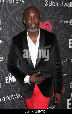 Michael Kenneth Williams assiste à la première de la saison 5 de « Boardwalk Empire » d'HBO au Ziegfeld Theatre de New York le 3 septembre 2014. Crédit photo : Henry McGee/MediaPunch Banque D'Images