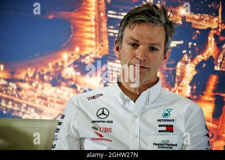 James Allison (GBR) Mercedes AMG F1 Directeur technique à la conférence de presse de la FIA. 20.02.2020. Test de Formule 1, deuxième jour, Barcelone, Espagne. Jeudi. Le crédit photo doit être lu : images XPB/Press Association. Banque D'Images