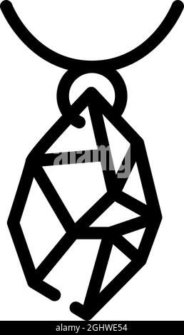 illustration vectorielle de l'icône de la ligne de fabrication de bijoux Illustration de Vecteur