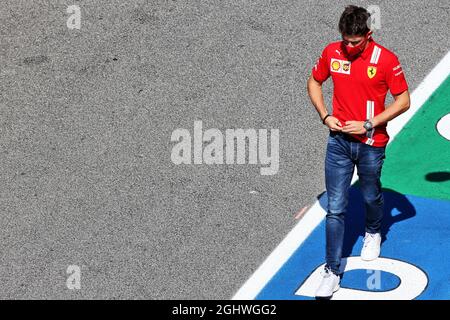 Charles Leclerc (mon) Ferrari. 13.09.2020. Championnat du monde de Formule 1, Rd 9, Grand Prix de Toscane, Mugello, Italie, Jour de la course. Le crédit photo doit être lu : images XPB/Press Association. Banque D'Images