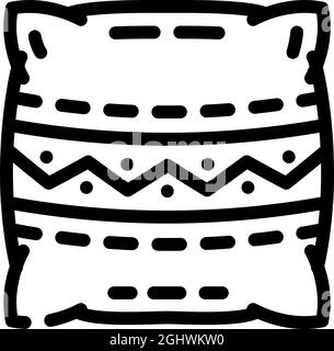 illustration vectorielle de l'icône représentant des oreillers Illustration de Vecteur