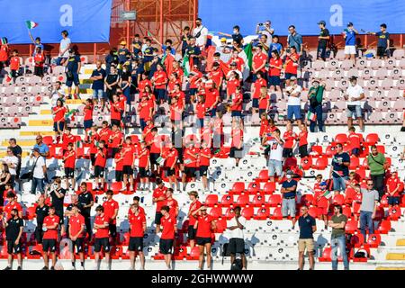 Vicenza, Italie. 7 septembre 2021. Supporter de l'Italie lors des qualifications Euro 2023 - Italie U21 vs Monténégro, UEFA European football Championship à Vicenza, Italie, septembre 07 2021 crédit: Independent photo Agency/Alay Live News Banque D'Images