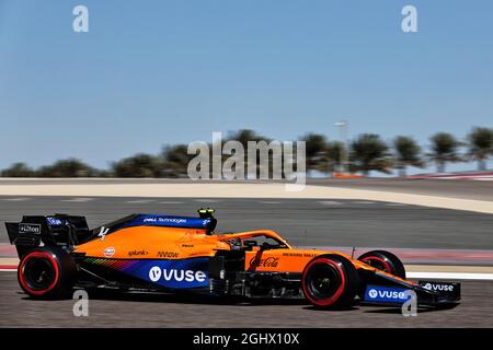 Lando Norris (GBR) McLaren MCL35M. 14.03.2021. Test de formule 1, Sakhir, Bahreïn, troisième jour. Le crédit photo doit être lu : images XPB/Press Association. Banque D'Images
