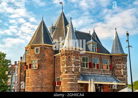 Le Waag, un bâtiment historique à Amsterdam, aux pays-Bas Banque D'Images