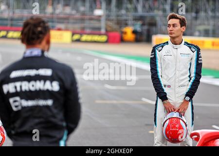 George Russell (GBR) Williams Racing - lancement de la voiture 2022. 15.07.2021. Championnat du monde de Formule 1, Rd 10, Grand Prix de Grande-Bretagne, Silverstone, Angleterre, Journée de préparation. Le crédit photo doit être lu : images XPB/Press Association. Banque D'Images