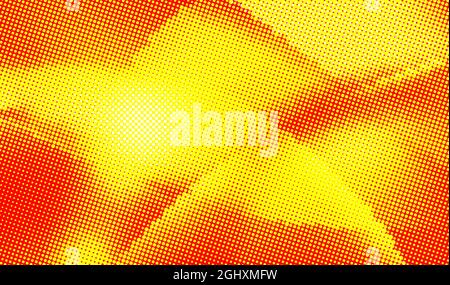 Arrière-plan abstrait pop art rétro avec effet demi-ton. Motif graphique vectoriel en pointillés Illustration de Vecteur