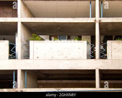 Haute Cour projetée par l'architecte le Corbusier Chandigarh (capitale du Punjab et de Haryana) - Inde [Suprema Corte de Chandigarh, projetada pelo arquit Banque D'Images