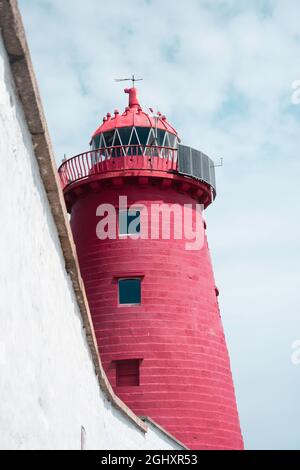 Images capturées dans la baie de Dublin et le phare de Poolbeg Banque D'Images