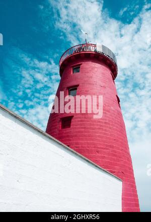 Images capturées dans la baie de Dublin et le phare de Poolbeg Banque D'Images