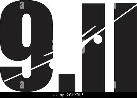 9.11 Patriot Day Etats-Unis. Septembre 11. Jour de la remise en service. Illustration Illustration de Vecteur