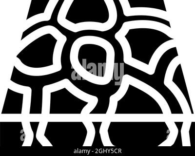 illustration vectorielle d'icône de glyphe de sol en pierre Illustration de Vecteur