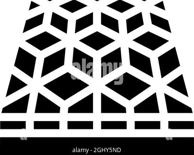 illustration vectorielle d'icône de glyphe de sol en mosaïque Illustration de Vecteur