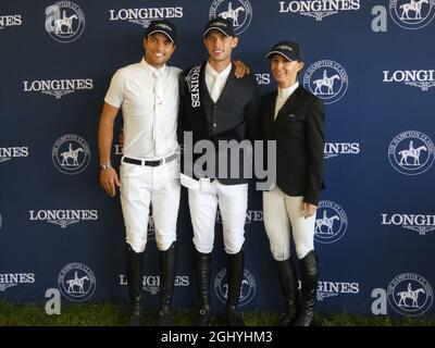 New York, EUA. 7 septembre 2021. ARQUIVES*** (NOUVEAU) Une victoire de célébrité au concours équestre classique de Hampton 2021 sur long Island à New York. 4 septembre 2021, Bridgehampton, NY, USA : Georgina Bloomberg, célèbre équestrian, héritière et fille de l'ancien maire de New York et milliardaire Tycoon Michael Bloomberg, prend la pièce maîtresse du Hampton Classic de cette année, pour son spectacle-saut élégant et élégant sur le circuit Hampton Classic de cette année. (Image de crédit : © Julia Mineeva/TheNEWS2 via ZUMA Press Wire) Banque D'Images