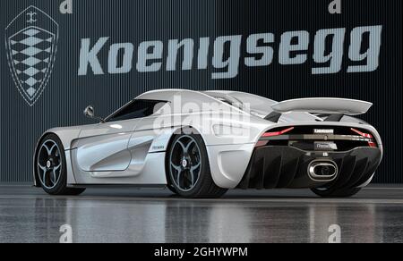 Koenigsegg Regera. Est spécialement conçu pour être un Megacar de luxe Banque D'Images