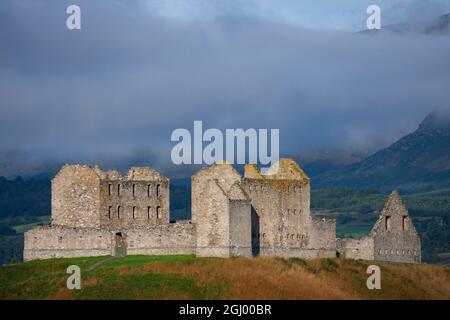 Ruthven Barracks, près de Ruthven à Badenoch, en Écosse. Le mieux conservé des quatre casernes construites en 1719 après le soulèvement Jacobite de 1715. Destiroye Banque D'Images