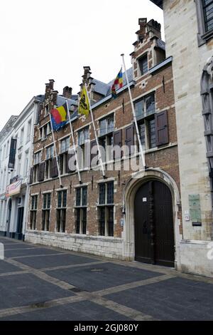 Rubenshuis l'ancien domicile et atelier de Peter Paul Rubens à Anvers, lors d'une journée d'été nuageuse. Banque D'Images