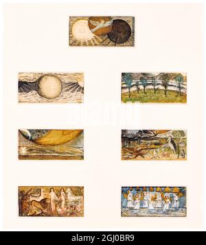 Edward Burne Jones, Galerie biblique de Dalziels : les jours de la création (Bible illustrée), peintures, 1863 Banque D'Images