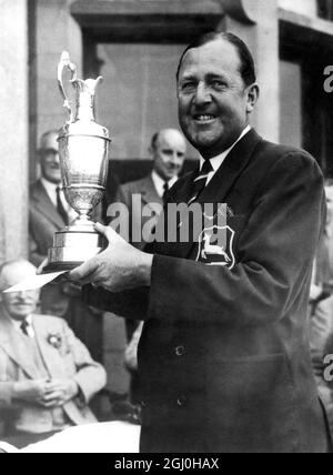 Bobby Locke champion britannique de golf Open Royal Troon 7 juillet 1950 Banque D'Images