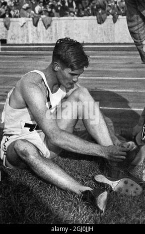 Jeux olympiques de 1936, Berlin - Forrest Towns, le vainqueur olympique de la course haies de 110 M. ©TopFoto Banque D'Images