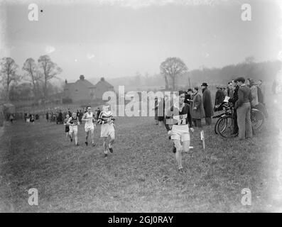 Course de course de cross-country 1940 Banque D'Images