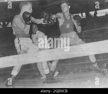 JEU OLYMPIQUE BOXE POIDS-LOURD LÉGER NEMECKE V MELI 2 SEPTEMBRE 1960 Banque D'Images