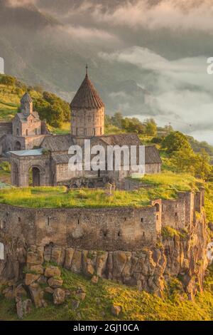 Arménie, Tatev. Monastère de Tatev, 9e siècle. Banque D'Images