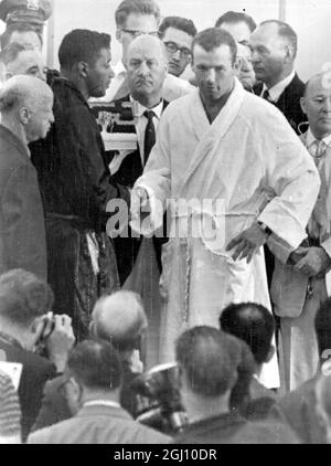 BOXE - PRÉPARATION POUR FLOYD PATTERSON - COMBAT JOHANSSON EN FLORIDE 13 MARS 1961 Banque D'Images