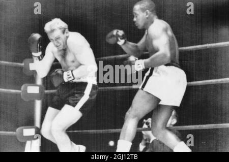 BOXE ALBERT WESTPHALIE V SONNY LISTON 5 DÉCEMBRE 1961 Banque D'Images