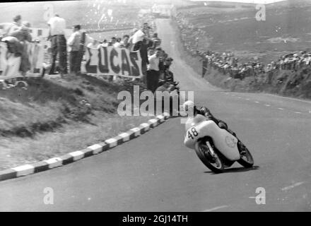 MOTOR CYCLISME ISLE OF MAN TT ; 6 SEPTEMBRE 1962 Banque D'Images