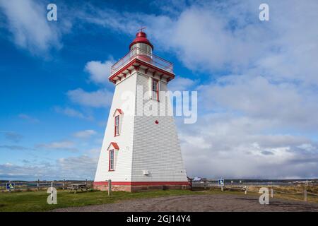 Canada, Île-du-Prince-Édouard, phare de souris est. Banque D'Images