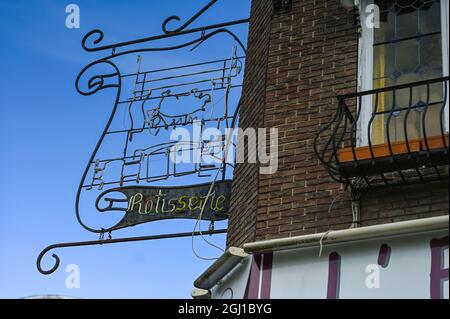 Affiche restaurant vintage en france Banque D'Images