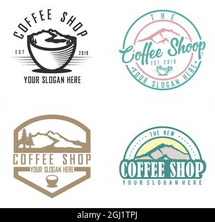 Logo représentant un café-restaurant Illustration de Vecteur