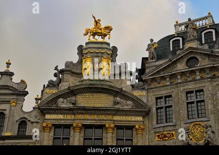 Bâtiment Maison des brasseurs à Brussells, Belgique. Banque D'Images