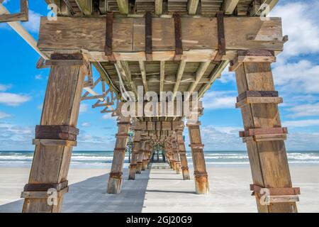 Daytona Beach Pier, Daytona Beach, Floride, États-Unis Banque D'Images