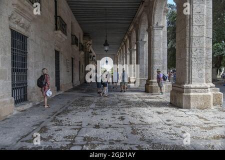 LA HAVANE, CUBA - 29 mai 2019 : une belle photo de la Maison coloniale des capitaines généraux de Gobierno à la Havane, Cuba Banque D'Images