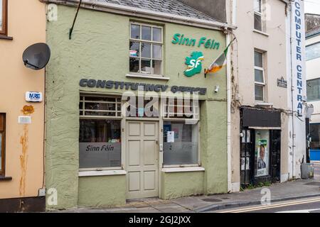 Bureau de circonscription de Sinn Fein à Tralee, Co. Kerry, Irlande. Banque D'Images